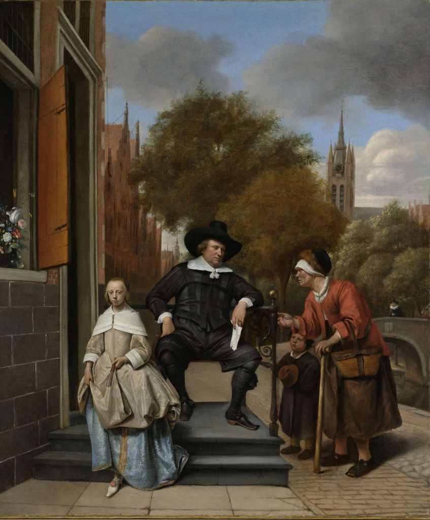 Adolf en Catharina Croeser aan de Oude Delft