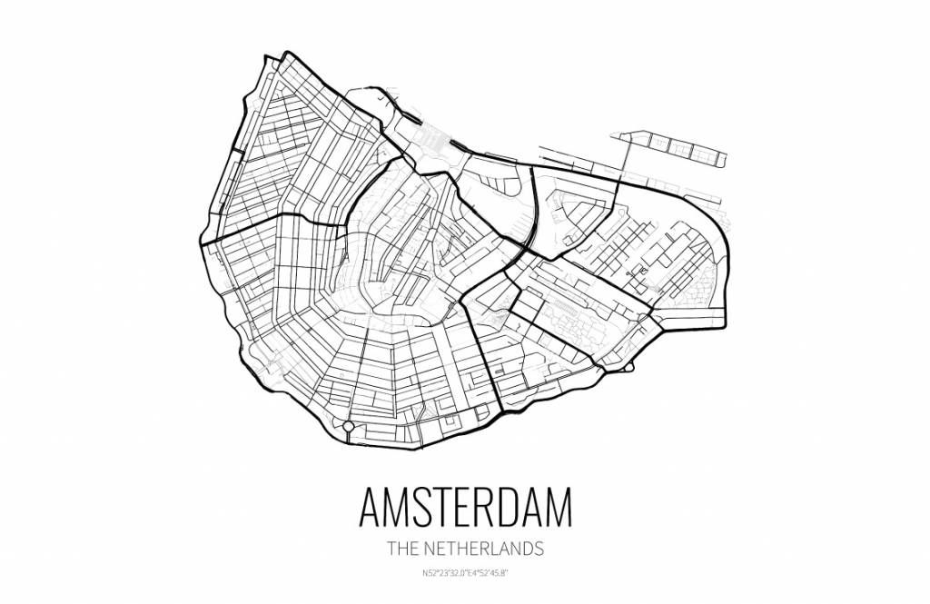 Unieke kaart van Amsterdam