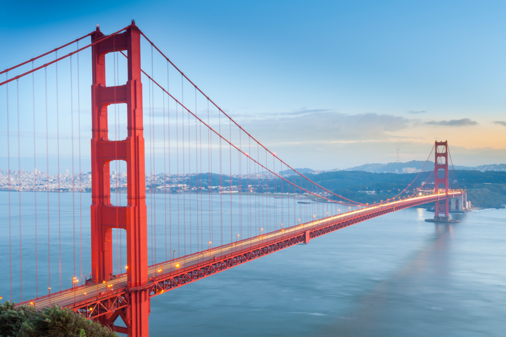 Golden Gate Bridge verlicht