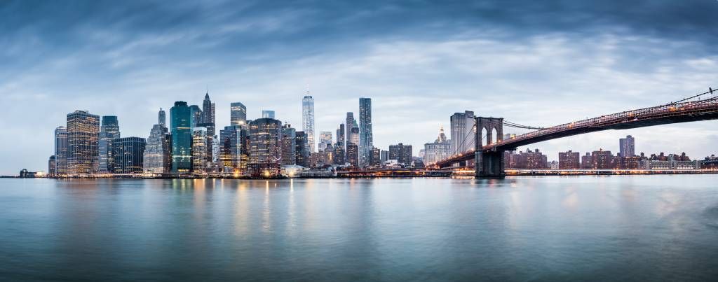 New York City zonsondergang