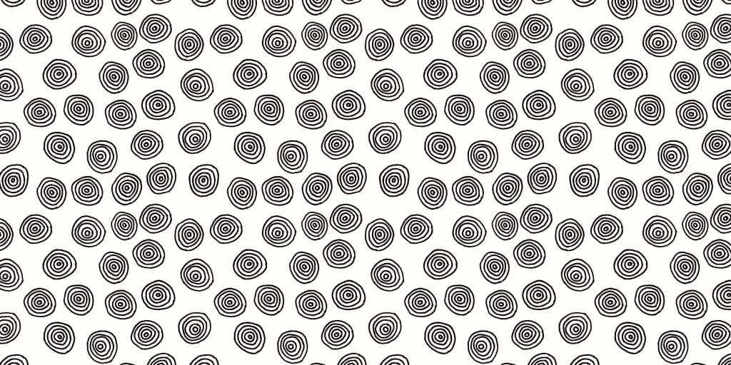 Abstracte cirkels in zwart/wit