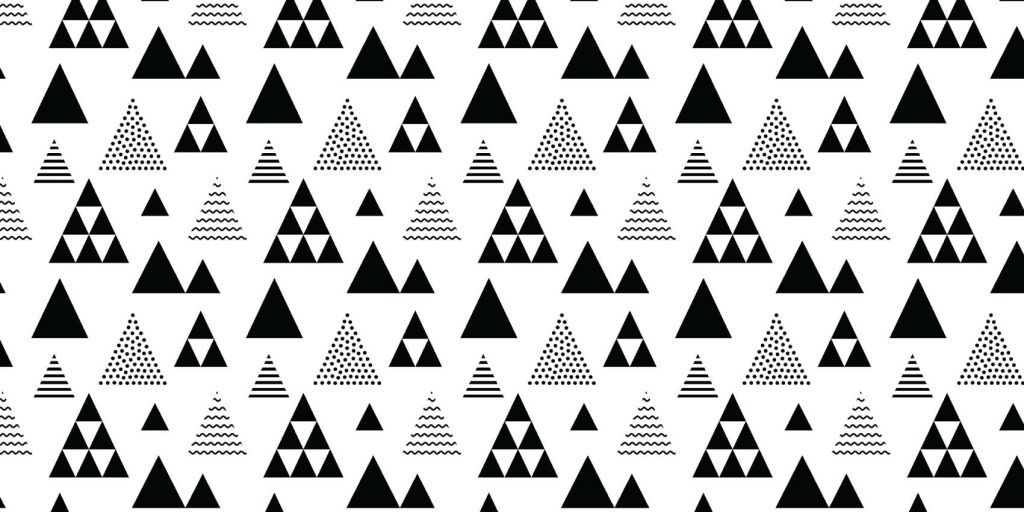 Driehoeken zwart-wit