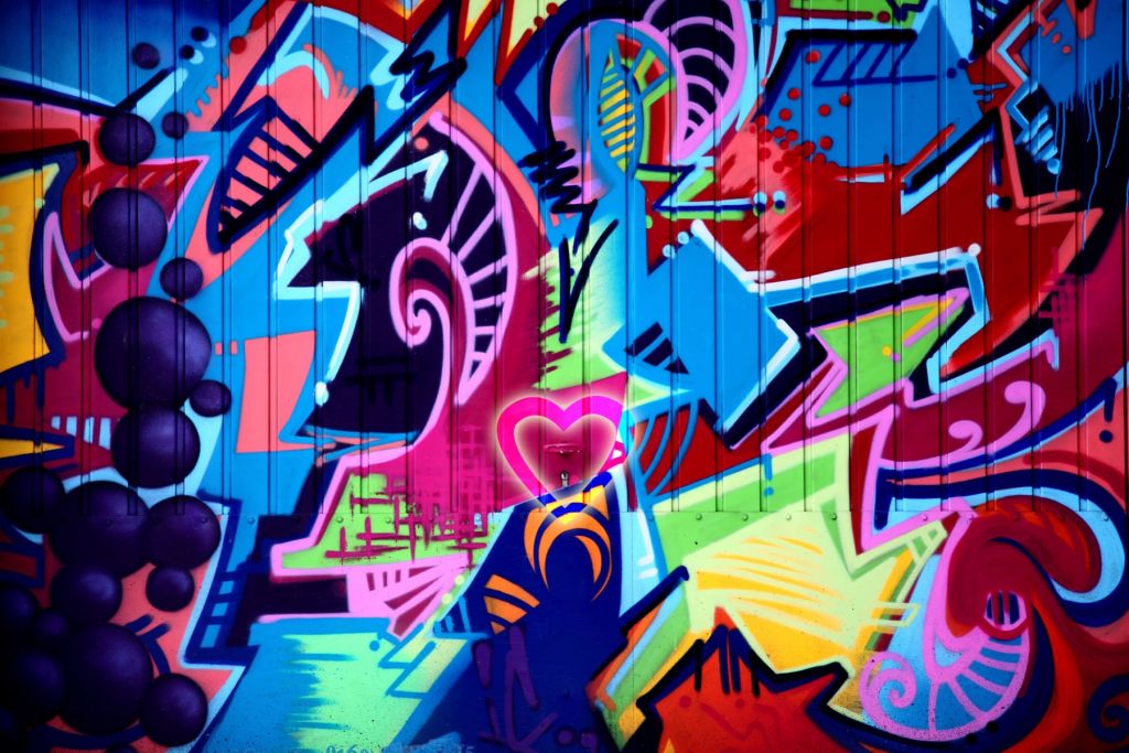 Neon graffiti