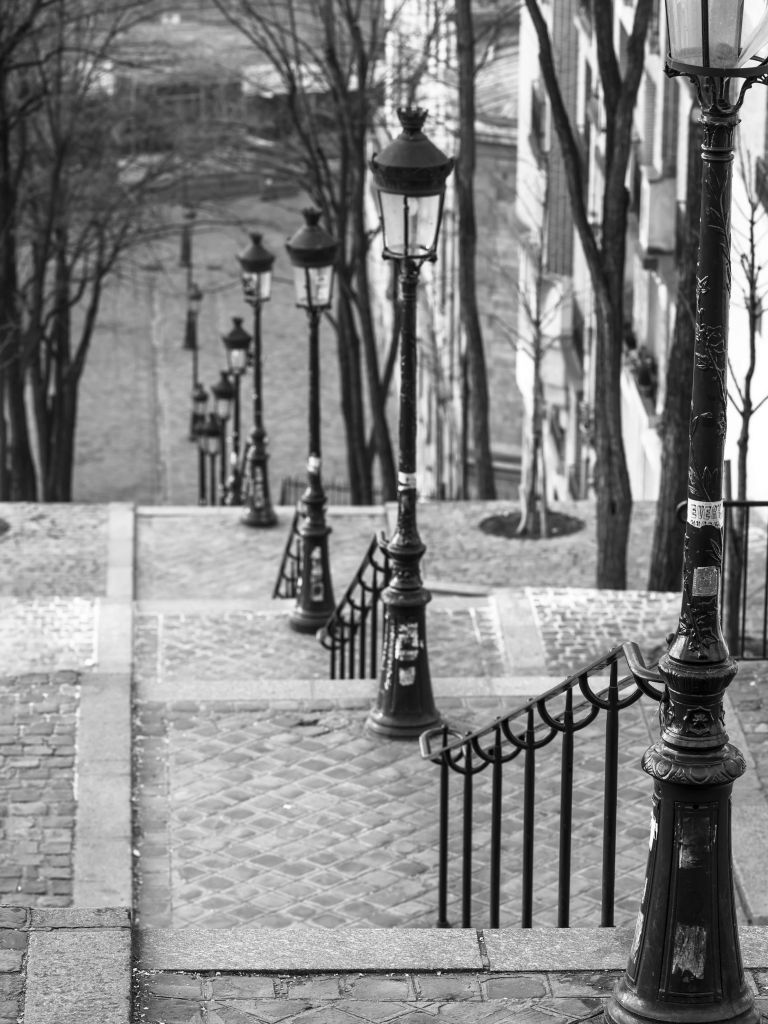 De beroemde trap in Montmartre