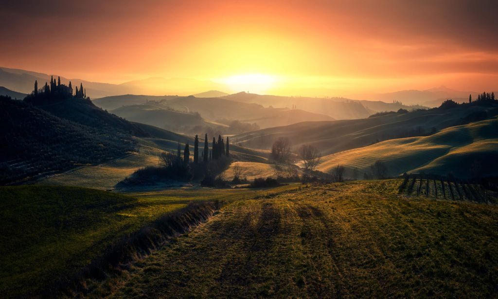 Val d'Orcia in the morning