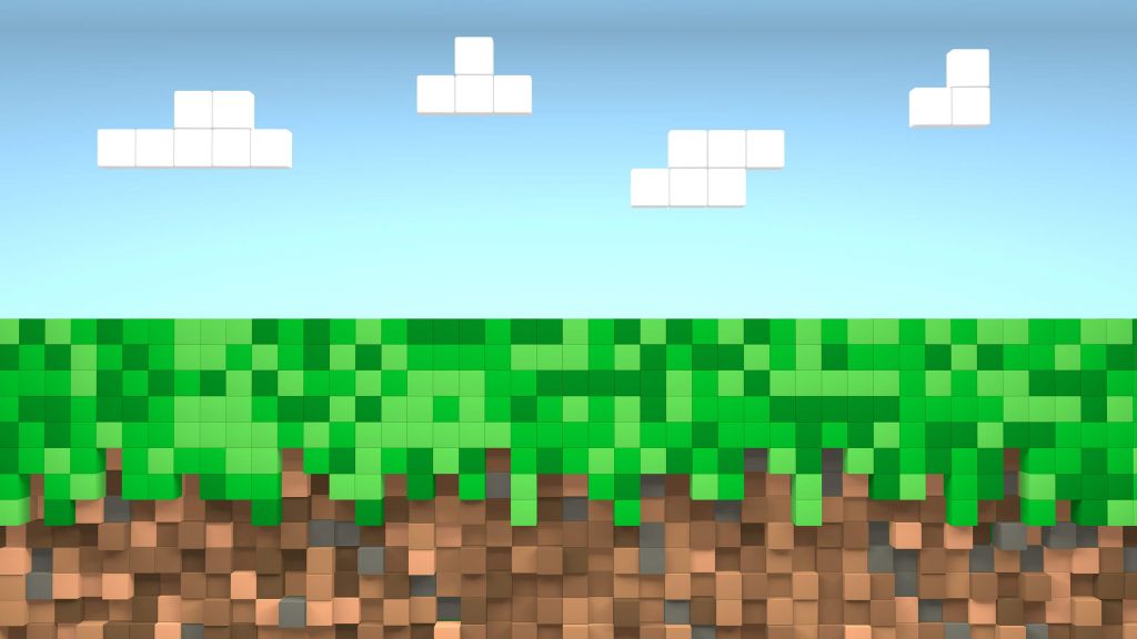 Minecraft landschap
